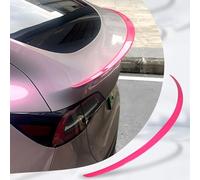 ZJHESXV Adatto per Tesla Model 3 Spoiler Posteriore Spoiler Ala Labbro Posteriore Spoiler Bagagliaio Copertura Compatibile con Accessori Tesla Model 3 Highland 2017-2024 2025 (Rosso Rosa)