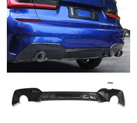 ZJHESXV Compatibilità del Labbro Posteriore con paraurti Posteriore G20 330i M340i MP Style 2019-2020, diffusore, Spoiler, Splitter, Nero Lucido