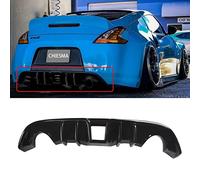 ZJHESXV Diffusore Posteriore Adatto per Nissan 370Z Z34 JDM L Style 2009-2020, diffusore paraurti Posteriore a Pinna di squalo in PP Nero Lucido