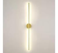 ZJHESXV Lunga Striscia LED Lampada da Parete Tubo lineare Applique da Parete Oro Applique da Parete per Interni vanità apparecchio di Illuminazione Applique Dorate per Camera da Letto Scale corridoio