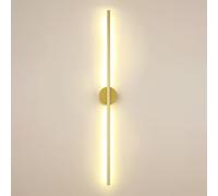 ZJHESXV Lunga Striscia LED Lampada da Parete Tubo lineare Applique da Parete Oro Applique da Parete per Interni vanità apparecchio di Illuminazione Applique Dorate per Camera da Letto Scale corridoio