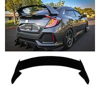 ZJHESXV Spoiler Posteriore Adatto per Honda Civic Type R Style Hatchback di Decima Generazione 2016-2021, Spoiler Posteriore Verniciato in ABS Nero Lucido, Kit carrozzeria alettone Posteriore