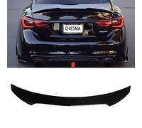ZJHESXV Spoiler Posteriore Adatto per Infiniti Q50 PSM Style 2014-2024, Kit carrozzeria Spoiler Posteriore in ABS Verniciato Nero Lucido