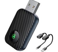 ZJHRTN Adattatore CarPlay Wireless per Mini Countryman John Cooper Works, Plug & Play, Connessione Automatica Rapida, Convertitore CarPlay Wireless 2 in 1, Carbon Fiber