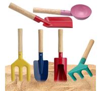 zjhukfmc Attrezzi da Giardino per Bambini - Rastrello Pala e Forca Portatili,Kit per Giardinaggio e Giochi all'Aperto per Bambini - per Scavare Piantare Gioco all'Aperto Cortile Giardino Spiaggia