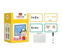 zjhukfmc Carte Matematiche Per Bambini - Giochi Addizione Per Bambini Di Età Prescolare,Schede Di Calcolo Mentale Portatili Per Ragazzi Prescolari E Scuola Primaria