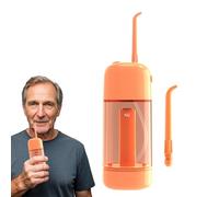 zjhukfmc Filo d'acqua dei denti, fili d'acqua per denti, Strumento di pulizia orale per casa, Irrigatore orale elettrico impermeabile con serbatoio d'acqua da 90 ml per il viaggio