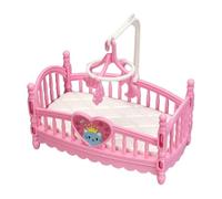 zjhukfmc Letto per casa delle bambole, mini culla - accessori per giochi di ruolo, decorazione per la cameretta dei bambini, giocattolo per la famiglia, creatività e fantasia