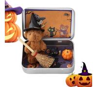 zjhukfmc Peluche Halloween - Peluche Orso Halloween In Confezione Regalo | Decorazioni Party Carine e Morbide per Compleanno Festa Bambini
