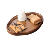 zjhukfmc Vassoio da mangiare, piatto decorativo in legno, per freschezza, sia per la cucina che per il soggiorno, per feste, al bar o al bancone, per colazione, snack e come