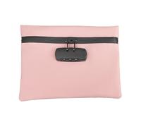 zjhukfmc Volo portatile impermeabile, 24,5 x 16 cm, tasche chiudibili per effetti personali, sacchetto sicuro per effetti personali per il dormitorio in ufficio residenziale, rosa., vedi descrizione