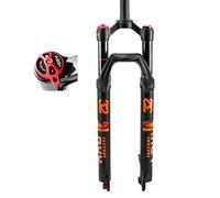 ZJIEDB Forcella Anteriore con Sospensione pneumatica, Forcella per Mountain Bike da 1-1/8" 27,5/29 Pollici, Escursione da 100 mm con Scala QR, Regolazione del Ritorno da 9 mm, Acc