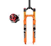 ZJIEDB Forcella Anteriore con Sospensione pneumatica, Forcella per Mountain Bike da 1-1/8" 27,5/29 Pollici, Escursione da 100 mm con Scala QR, Regolazione del Ritorno da 9 mm, Acc