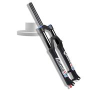 ZJIEDB Forcella Anteriore per Bici da 26/27,5/29 Pollici, Escursione 160 mm, Dritta/conica, Regolazione del Ritorno da 1-1/8", QR, Sospensione da Montagna da 9 mm