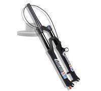 ZJIEDB Forcella Anteriore per Bici da 26/27,5/29 Pollici, Escursione 160 mm, Dritta/conica, Regolazione del Ritorno da 1-1/8", QR, Sospensione da Montagna da 9 mm