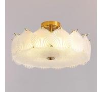 ZJIEDB Lampada da soffitto in cristallo francese E27, lampadario moderno di illuminazione di lusso in cristallo per la camera della principessa, per soggiorno, camera da letto, sala studio, lampade