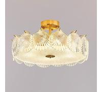 ZJIEDB Lampadario E27 in vetro cristallo francese, lampadario moderno di lusso in cristallo chiaro per la camera della principessa, per soggiorno, camera da letto, sala studio, lampade e lanterne c