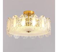 ZJIEDB Lampadario E27 in vetro cristallo francese, lampadario moderno di lusso in cristallo chiaro per la camera della principessa, per soggiorno, camera da letto, sala studio, lampade e lanterne c