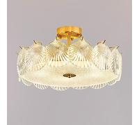 ZJIEDB Lampadario E27 in vetro cristallo francese, moderno lampadario di illuminazione di lusso in cristallo leggero per la camera della principessa, per soggiorno, camera da letto, sala studio, la