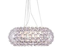 ZJIEDB Lampadario Nuovo Lampadario Foscarini Lampada a Sospensione, Design Trasparente Trasparente/Ambra Sfera Acrilica (Dimensioni: 65cm*20cm)