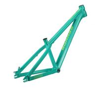 ZJIEDB Telaio per Mountain Bike Hardtail 26er BSA BB73mm 12,9 Pollici Dirt Jump Bike Freno a Disco Telai in Lega di Alluminio Rigido 10 * 135mm Sgancio rapido per DJ/4X (Verde 2)