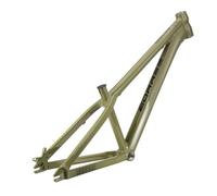 ZJIEDB Telaio per Mountain Bike Hardtail 26er BSA BB73mm 12,9 Pollici Dirt Jump Bike Freno a Disco Telai in Lega di Alluminio Rigido 10 * 135mm Sgancio rapido per DJ/4X (Verde 1)