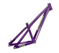 ZJIEDB Telaio per Mountain Bike Hardtail 26er BSA BB73mm 12,9 Pollici Dirt Jump Bike Freno a Disco Telai in Lega di Alluminio Rigido 10 * 135mm Sgancio rapido per DJ/4X (Viola)