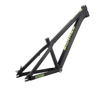 ZJIEDB Telaio per Mountain Bike Hardtail 26er BSA BB73mm 12,9 Pollici Dirt Jump Bike Freno a Disco Telai in Lega di Alluminio Rigido 10 * 135mm Sgancio rapido per DJ/4X (Nero)