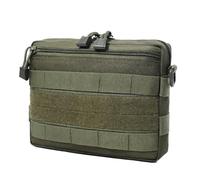 ZJIEYU Borsa Multiuso da Esterno, Tasca MOLLE In Nylon Impermeabile, Organizer Multiuso da Viaggio per Soccorritori, per Caccia Pesca Escursionismo e Campeggio(Green)