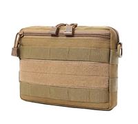 ZJIEYU Borsa Multiuso da Esterno, Tasca MOLLE In Nylon Impermeabile, Organizer Multiuso da Viaggio per Soccorritori, per Caccia Pesca Escursionismo e Campeggio(Brown)