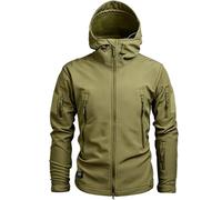 ZJIEYU Giacca Tattica Softshell da Uomo, Cappotto Militare da Caccia | Pile, impermeabile, giacche a vento, cappotti autunnali e invernali, allenamento, sci, arrampicata