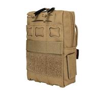 ZJIEYU Marsupio Tattico Molle, Multiuso Piccolo, Marsupio da Cintura Universale EDC Impermeabile per Attività All'aperto, per Campeggio Ed Escursionismo(Brown)