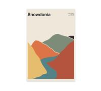 ZJIXAOSD Snowdonia National Park Medieval Travel Canvas Art Wall Decor Poster per casa, bar, ristorante, garage, caffetteria, logo, idea regalo, 60 x 90 cm