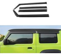ZJIZOU Deflettori d'Aria Finestrini Laterali Compatibili per Suzuki Jimny JB64 JB74 2019-2023,Il Lato Conducente e Passeggero Parapioggia.