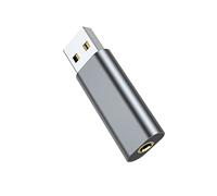 ZJKJHJY Adattatore per cuffie audio da USB a jack da 3,5 mm, scheda audio USB, adattatore da USB a jack per cuffie con convertitore stereo AUX da 3,5 mm per PS4/PS5/PC/laptop, con chip integrato. Plug