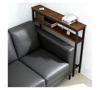 ZJKXJH Consolle stretta dietro il divano Mensola Laterale A Doppio Strato per Divano con Contenitore, Tavolino da Posizionare Dietro per Spazi Ridotti(180x15x100cm/70.9x5.9x39.4in)