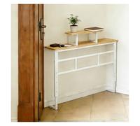 ZJKXJH Consolle stretta dietro il divano Tavolo da Ingresso Sottile, Larghezza 15/20 cm, Ripiano Posteriore Regolabile, Tavolino Stretto A Doppio Strato per Corridoio(180x20cm/70.9x7.9in)