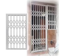 ZJKXJH Inferriate per Finestre Cancello Pieghevole di Sicurezza Antifurto per Finestre, Porte, Scantinati, Barre di Sicurezza per Finestre Ad Alta Resistenza(LxH-3.7x6.6ft)