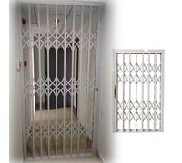 ZJKXJH Inferriate per Finestre Griglia di Sicurezza Antifurto per Finestre Bloccabile, Porta di Sicurezza Pieghevole in Lega di Alluminio per Corridoio(LxH-90x160cm/35.4x63.0in)