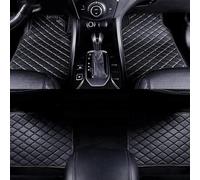 zjlgs Tappetini in Pelle per Auto per Jaguar XJ 2003-2007, Accessorio Interni Resistente all'Usura Tappetini per Auto,Black