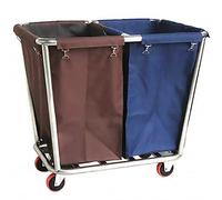 ZJMK Carrello per Biancheria Cesto del selezionatore della Lavanderia Commerciale con Rolling Wheels, Hotel Ristorante Robusto Carretto di Lino Rotante, capacità di carico di 330 libbre