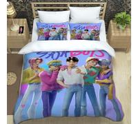 ZJMZF Hunter Bed Linen Set, 135 x 200 cm, k-pop Duvet Cover + Pillowcases, Anime Children's Duvet Cover for Boys and Girls, Children's Bed Linen (200x200cm+80x80cmx2,A5)