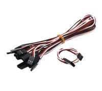 ZJNWTVUH 10 pz 100mm 150mm 300mm 500mm Cavi di prolunga Servo RC compatibili con connettori standard JR per modelli UAV quadricottero drone elicottero RC(300MM)