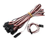 ZJNWTVUH 10 pz 100mm 150mm 300mm 500mm Cavi di prolunga Servo RC compatibili con connettori standard JR per modelli UAV quadricottero drone elicottero RC(500MM)