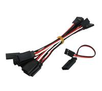 ZJNWTVUH 10 pz 100mm 150mm 300mm 500mm Cavi di prolunga Servo RC compatibili con connettori standard JR per modelli UAV quadricottero drone elicottero RC(100MM)