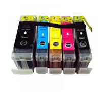 ZJNWTVUH Cartucce d'inchiostro compatibili per 5 8 PGI5 CLI8 Per MP500 MP510 MP520 MP530 MP610 MP810 MP830 IP5300(5pk-1set)