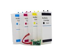 ZJNWTVUH Cartuccia d'inchiostro ricaricabile vuota da 130 ml compatibile con 10 82 stampanti Designjet DJ 500 500ps 800 800ps 820 815MFP Sostituzione universale di terze parti(HP510 With ARC)