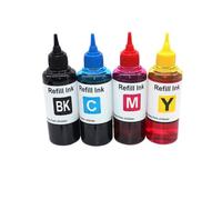 ZJNWTVUH Inchiostro colorante di ricarica universale da 4 pezzi 100 ml compatibile con modelli di stampante 910 912 915 XL OfficeJet 8010 8015 8018 8023 8017 8024 Sostituzione di terze parti