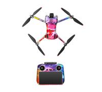 ZJRXM Mini 4 Pro Kit di Adesivi Anti Graffio per DJI Mini 4 Pro Droni Pellicola Protettiva Adesivo per DJI RC 2 (D)