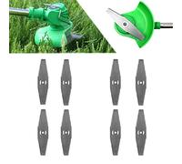 ZJS Lama di metallo della lama del decespugliatore,Lama di ricambio senza cordone,Strimmer per erba da giardino Solo 8 lame incluse,Per accessori per decespugliatori da giardino